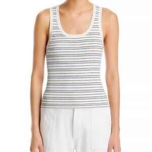 Frame Striped Scoop Neck Tank Top